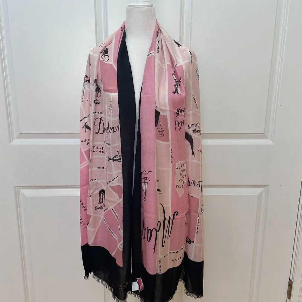 Manhattan Map Oblong Scarf from KATE SPADE NEW YORK - Picture 1 of 9